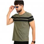 Solid Pattern Stylish Mens T Shirts Plain Dyed Technics Jersey Fabric Customized Color for sale