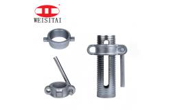 China Painted Silver Custom System Scaffold Components Prop Sleeve Thickness 2.5mm supplier