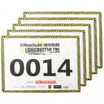 Neon Tyvek Race Bib Numbers For Sports Event Printed Tearproof for sale