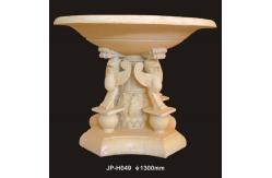 China Rustic Sandstone Flower Pots Lightweight And Durable Garden Enhancers supplier