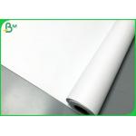 Plotter printing 80GSM White CAD Plotting Paper Roll 24inch * 150 Feet