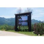 Outdoor Waterproof P10 Full Color LED Display Screen Advertising Billboard With Column for sale