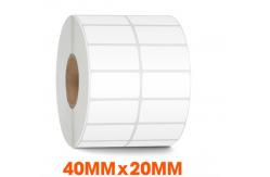 China Anti-Scratch White Vinyl Decal Roll PE PET Barcode Label Paper supplier
