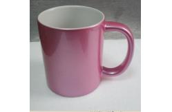 China Sublimation Pearly-lustre Pink Mug supplier