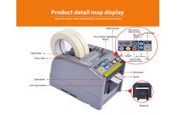 China Desk Multi Tape Dispenser Automatic 100V 50Hz 6mm Width For Office supplier