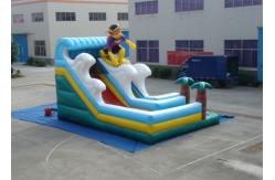 China Surfboard Man Outdoor Inflatable Water Slide , Party Big Blow Up Water Slides supplier