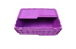 China 60L Stackable Reusable Plastic Crate with Barcode for Warehouse Logistics Management supplier