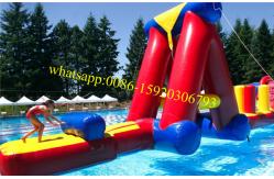 China inflatable water floating playground , water playground , water park playground , inflatable pool obstacle supplier
