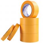 Yellow Acrylic Adhesive Washi Masking Tape For Painting Car OEM for sale