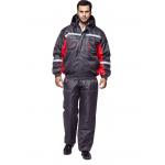 China 100% Polyester Oxford Mens Winter Work Clothes Wind Resistant Jacket And Bibpants for sale