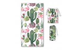 China Custom Printed Sand Free Quick Dry Microfiber Beach Towel For Promotion supplier