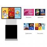 55 Inch Rotating Touch Screen Kiosk Display Lcd Advertising Vertical Interactive for sale