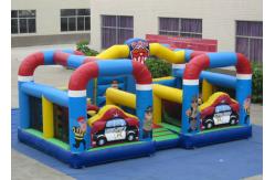 China Factory Police Station Design Inflatable Fun City Waterproof Inflatable Bouncy Castle supplier