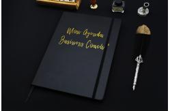 China Large A4 Black Mom Agenda Planner , Calendar Appointment Custom Personal Planner supplier