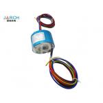 Electric Through Bore Slip Ring 6 Circuits 5A Signal Rotary Union With Hole Bore 12mm OD Size 35mm for sale