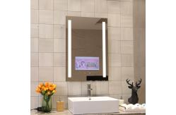 China Frameless Illuminated Bathroom Wall Mirror With Touch Screen LCD TV And Defogger supplier