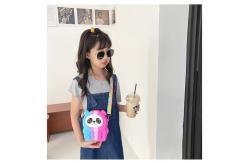 China Panda Shaped Silicone Rainbow Pop It Zipper Bag MHC New Toy supplier