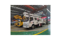 China FAW Double Cabin Hand Operated Aerial Lift Truck Euro 3 14 Meters 4x2 supplier