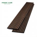 Coating Finish Wood Slat Panel for High Density Acoustic Polyester Modern Design Style for sale