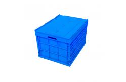 China Attached Lids Larger Volume Plastic Collapsible Tote Boxes Stronger and Durability supplier