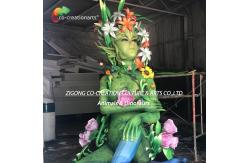 China Enchanted Illuminated Flower Fairy Sculpture With Crystal Energy Legs | Botanical Fantasy Light Art supplier