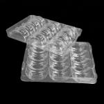 Square Folding Plastic Macaron Packaging 12 Pack Macaron Blister Tray for sale