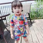 Cute Girls Swimming Suits Girl Briefs Swimsuit Bikini Girl Summer Swimwear With Cap Carton for sale
