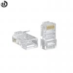 White Modular Toolless 8p8c Cat6 Utp Rj45 Plug Polycarbonate 94V2 Or V0 for sale