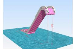 China 12M Floating PVC Tarpaulin 1000D Inflatable Yacht Slide supplier