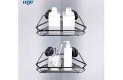 China Patented Suction Mounted Corner Bathroom Caddy Waterproof Shower Shelf supplier