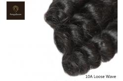 China Elegant 8inch 100g Loose Wave Bundles And Closure , 10a Bundles With Frontal supplier