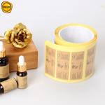 25cm Kraft Paper Sticker Labels Custom Brown Paper Label Printing For Ampoule for sale