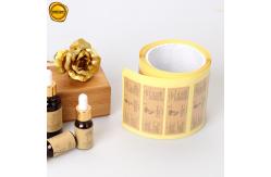 China 25cm Kraft Paper Sticker Labels Custom Brown Paper Label Printing For Ampoule supplier