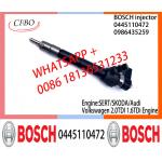 BOSCH injetor 0445110472 0986435259 ommon Rail Fuel Injector 0445110472 0986435259 For SERT/SKODA/Audi/Volkswagen 2.0TDI for sale