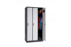 China Practical 3 Doors Metal Lockers Clothes And Hats Storage Cabinet supplier