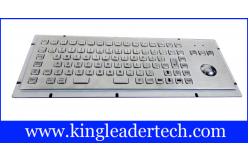 China IP65 Rated Stainless Steel Industrial Computer Kiosk Keyboard With Trackball supplier