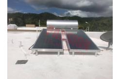 China Blue Titanium Collector Flat Plate Solar Water Heater , Solar Powered Pool Heater supplier
