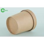 Leak Proof Kraft Paper To Go Cups For Church Top 90mm Bottom 73mm High 86mm for sale