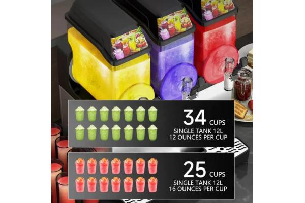 Slushy Slushy Making Triple Slush Maker Commercial Smoothie Machine