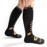 Thick Electric Thermal Heated Socks Rechargeable Heated Socks Black with Good Elasticity