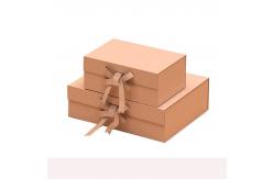 China Customized Logo A4 Deep Gift Hampers Elegant Paper Packaging Boxes with Ribbon Closure supplier