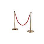 Traffic Retractable Security Bollards Safety Queue Barrier Polish Brush Titanium Crowd for sale
