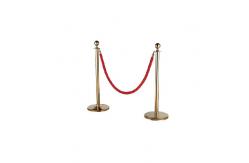 China Traffic Retractable Security Bollards Safety Queue Barrier Polish Brush Titanium Crowd supplier