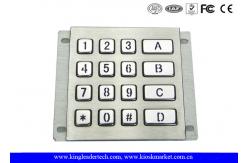 China Rugged Waterproof Vandalproof Backlit Metal Keypad Stainless Steel Keypad supplier