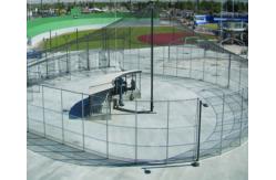China Green Outdoor Barrier Netting For Stadium Protection PE Knotted Feature supplier