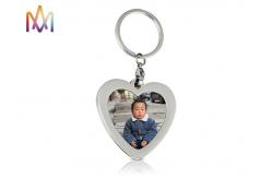 China SS304 Heart Shaped Photo Frame Custom Shaped Keychains supplier