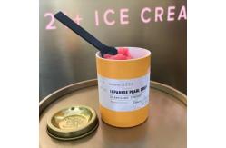 China High Quality Inner Aluminum Foil Ice Cream Cylinder Paper Container With Metal Lids supplier