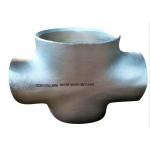 Seamless DN15 Stainless Equal Cross Tee 4 Way Pipe Fittings Butt Weld for sale
