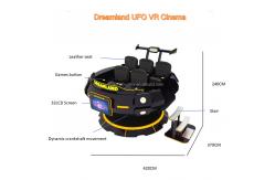 China Dynamic UFO VR Immersive Movie Theater 1080 X 1200 Per Eye Resolution supplier