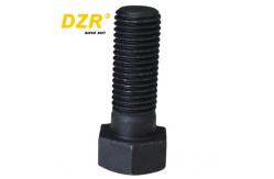 China Excavator Attachment Black Low Wear And Tear Hexagon Track Bolt 0S1973 9F9522 supplier